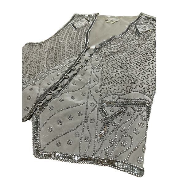 Spenser Jeremy Jackets & Blazers - Vintage Silk Embellished Vest